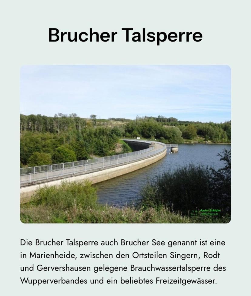 Bruchersee-Gummersbach Nord Marienheide Exterior foto